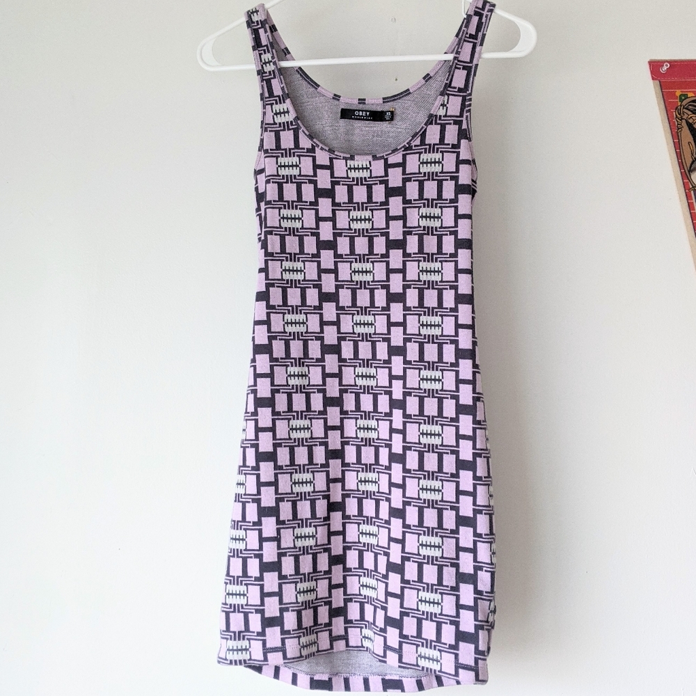 Obey Worldwide Y2K Cutout Dress
